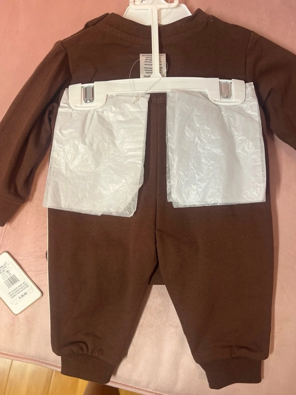 Kids Brown Turkey Face Matching Set - Cozy Play Outfit
